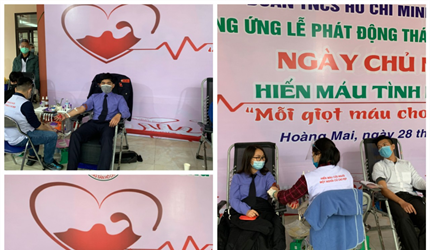 Chi đoàn Viện KSND quận Hoàng Mai tham gia “Ngày Chủ nhật đỏ” hiến máu...